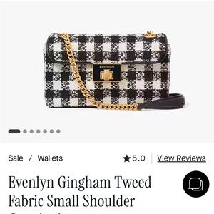 NWt Kate Spade  Woven Houndstooth  Purse Handbag